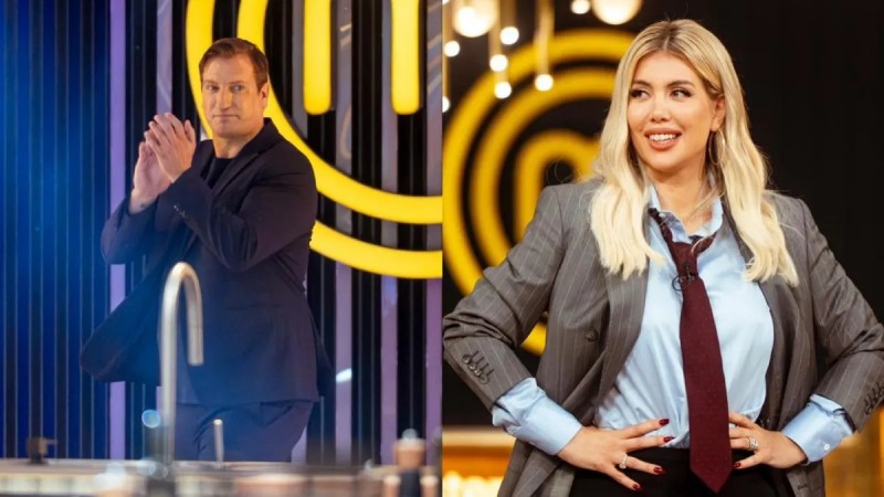 El picante cruce de Wanda Nara y Maxi López en el debut de Masterchef Celebrity